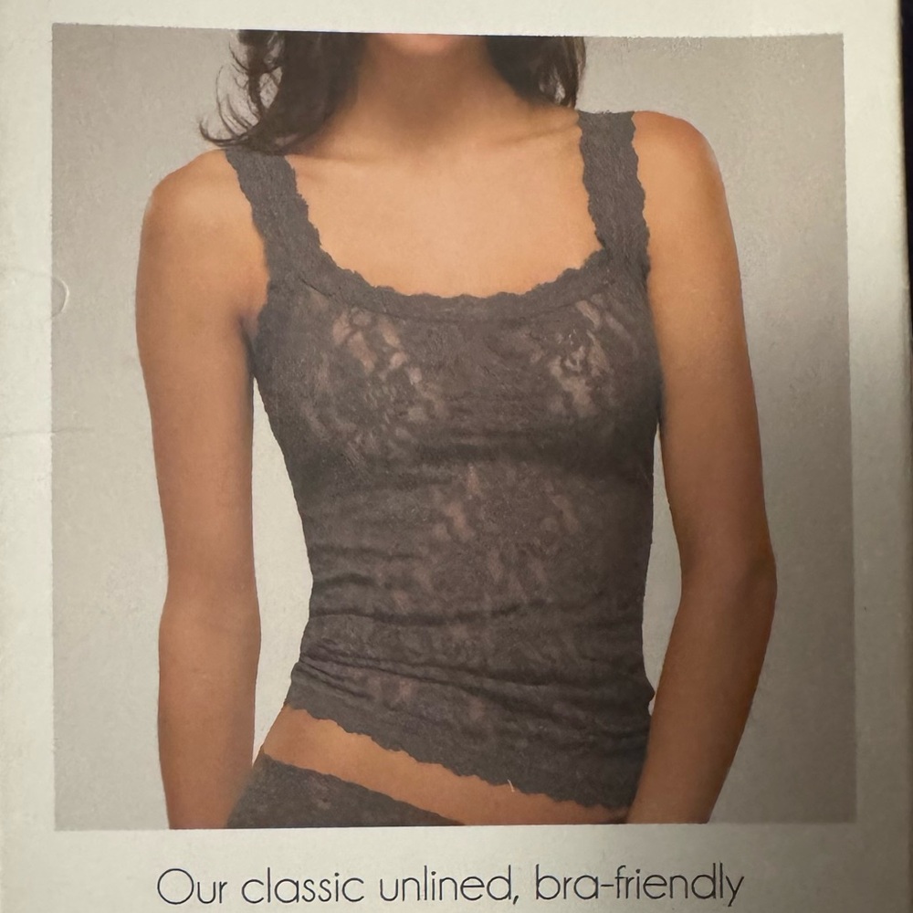New Hanky Panky Classic Signature Lace Camisole Size Small Unlined Lilac Lace